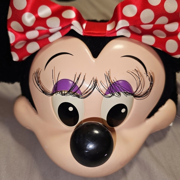 Vintage Disney Character Fashions Minnie Mouse Adult 3D Plastic Snapback Hat - Picture 5 of 7